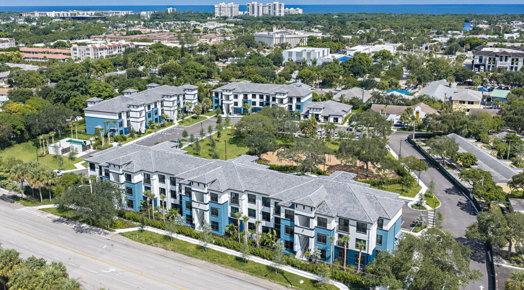 Martin Manor full Phase 1 with aerial view of ocean